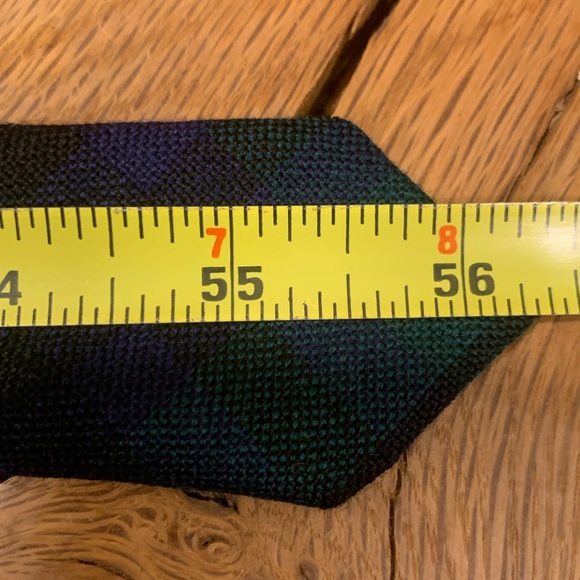 SCOTLAND WOVEN WOOL NECKTIE TARTAN CLAN MARSHALL PLAID VIBTAGE - Picture 11 of 13